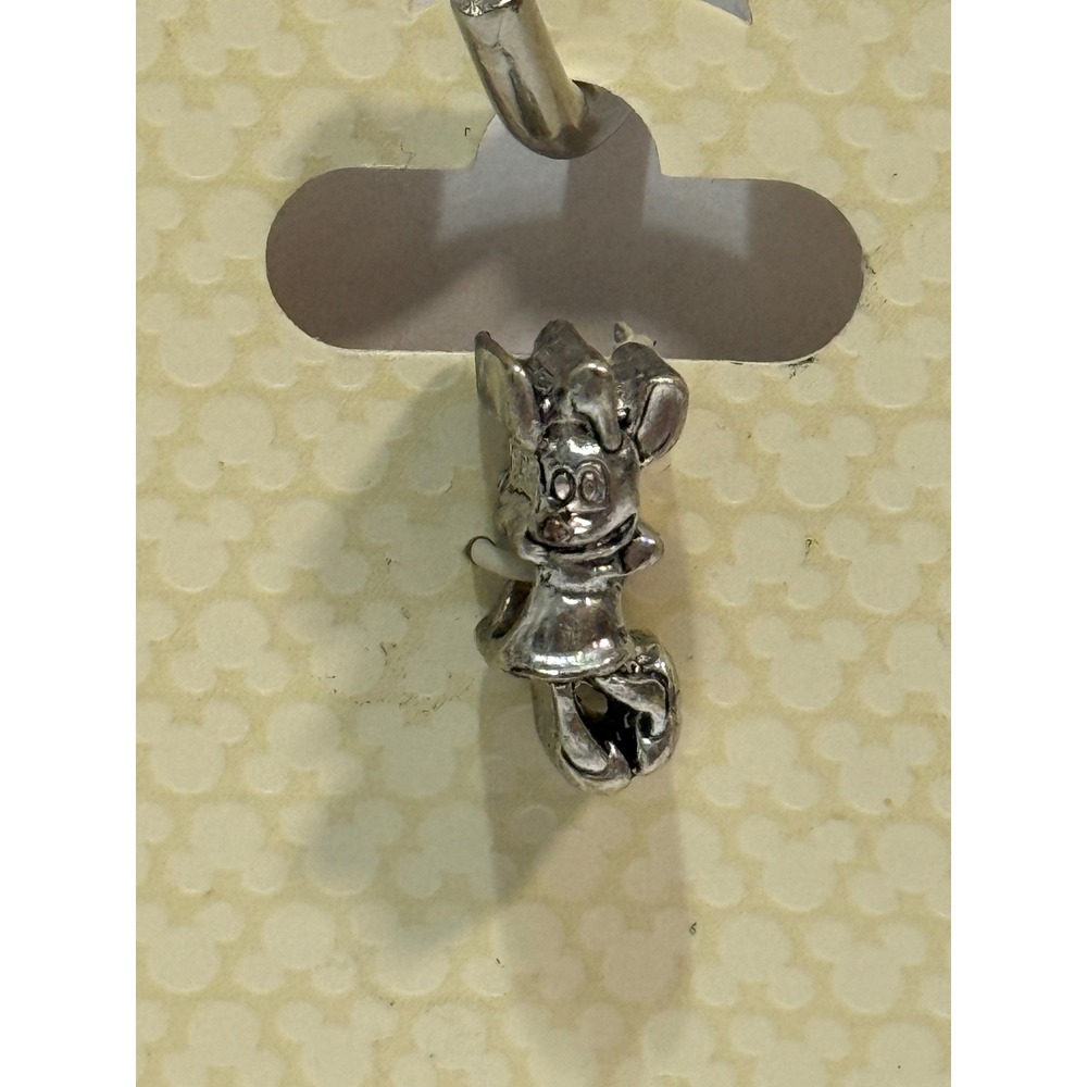Disney Parks Minnie Mouse Silver Tone Slider Charm New Authentic 76712